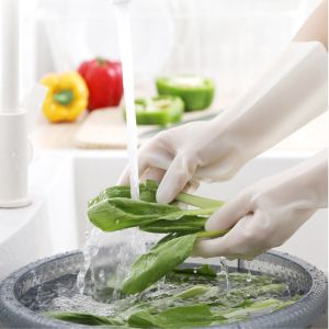 Waterproof Rubber Latex Dish Washing Gloves Kitchen Durable Cleaning Housework Dishwashing Tools