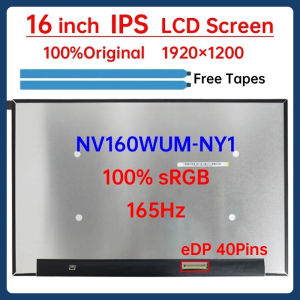 16 Inch 165Hz Laptop LCD Screen NV160WUM NY1 NV160WUM-NY1 Display Matrix Panel Replacement 1920x1200 IPS 100% sRGB eDP 40 Pins