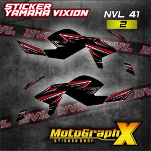 Sticker Striping Variasi/ Sticker Murah Vixion NVL New / Striping New Motif Elegan Vixion Lightning NVL 41