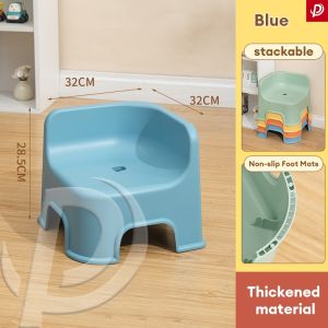 Thickened Childrens Back Chair Household Plastic Chair Dining Chair Kindergarten Childrens Chair Anti-slip Stool