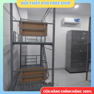 Giường tầng kết hợp bàn học và rèm/ giường tầng đa năng giá rẻ tại xưởng