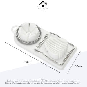 Pemotong Telur Egg Cutting Artifact Kitchen Household Stainless Steel Cutter Preserved Eggs Divider Egg Cutter