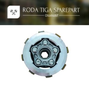 rumah + kampas kopling kampas 7 baut 5 kampas lebar (GS 27H) sparepart roda tiga