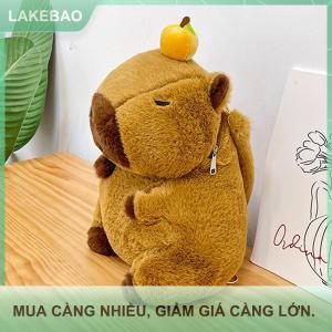 【LAKEBAO】 Mới sang trọng Ba lô capybara vai duy nhất Crossbody Túi xách mềm capybara búp bê trường Túi sinh nhật Giáng sinh trẻ em Quà tặng