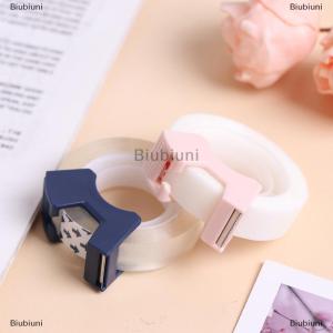 [COD] Biubiuni Adhesive Tape With Cutting Tool Writable Invisible Correction Tape Stationery