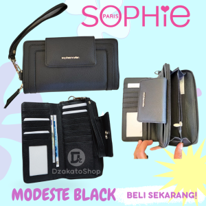Sophie Martin Paris Dompet Cewek Tali Diantha Kuning Masala Pink Hitam Ebony Wanita Kekinian Viral 2025 Import Mewah Simple Tapi Elegan Promo Terbaru Branded Korea Lipat Premium Besar Shoope Shopy Sopy Aesthetic