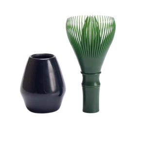 JAYQQ Resin Matcha Whisk Reusable With Whisk Holder Tea Making Tools Portable Green Tea Powder Whisk Tea Ceremony