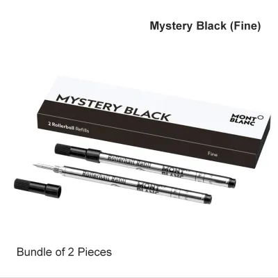 MontBlanc Rollerball Original Pen Refill Fine / Medium (Bundle of 2pcs / 4pcs) Mystery Black / Royal Blue