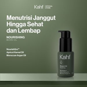 Kahf Beard Oil Nourishing 30 ml - Minyak Perawatan Penumbuh Brewok Janggut dan Rambut Pria - Melembutkan Menutrisi dan Merawat Janggut Menjadi Sehat dan Berkilau - Beardoil with NourishGro Squalene & Vitamin E