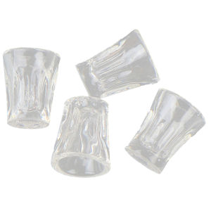 YAFEN 4pcs set Dollhouse Miniature Accessories Mini Resin Transparent Cup Simulation Model