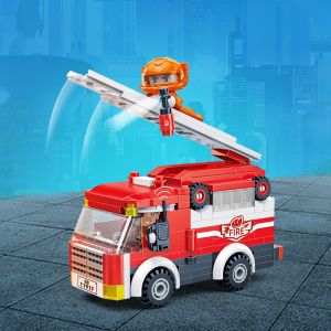 Đồ chơi lắp ráp Xe cứu hỏa đô thị - Hộp cao cấp di chuyển linh hoạt - City Fire Ladder Truck