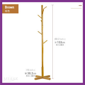 Solid Wood Floor Coat Rack Stand Clothes Handbag Towel Hanger Bedroom Living Room Penyangkut Baju Rak Tuala Kayu 实木落地衣架