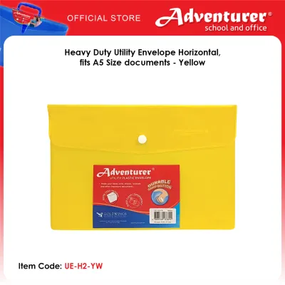 Adventurer Heavy Duty Utility Envelope Horizontal fits A5 Size documents