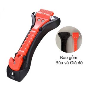 Búa an toàn hai trong một gắn trên xe dụng cụ cứu sinh búa khẩn cấp búa thoát hiểm máy cắt cửa sổ máy cắt