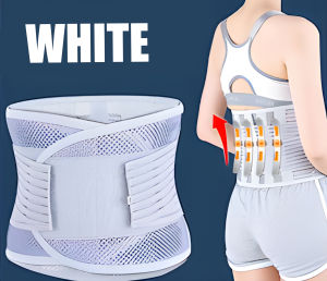 Adjustable Lumbar Back Support belt Lumbar Support Orthopedic For Back Pain Pain Relief Breathable Waist Support Belt For Herniated Disc Sciatica Scoliosis Magnetic Therapy Waist Belt Support Brace Double Banded Lumbar