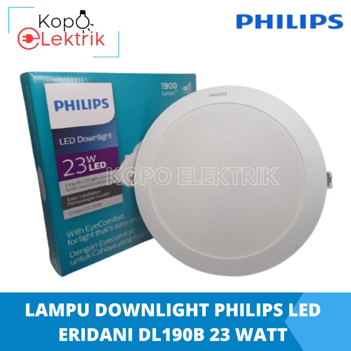Eridani Lampu Led Downlight 23w Philips DL190B 23 Watt - Bulat