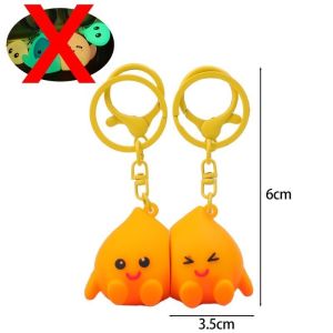 1 Cặp Dạ Quang Chia Sẻ Móc Khóa Móc Khóa Từ Tính Cặp Đôi Dễ Thương Túi Mặt Dây Chuyền Treo Phụ Kiện Quà Tặng Trang Trí Nhà