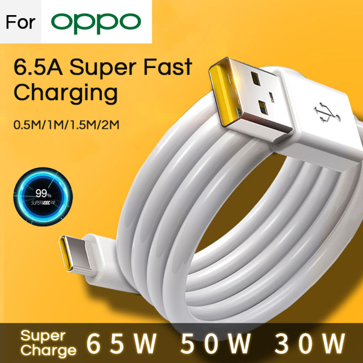 In Stock】65W Super VOOC USB C Cable Fast Charging Type-C