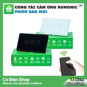 Công Tắc Cảm Ứng Thông Minh Hunonic Datic All New – Điều khiển từ xa bằng điện thoại - Công nghệ 4.0
