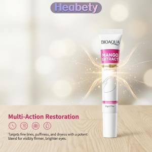 Heabety BIOAQUA Mango Repair Eye Cream Dark Circle Remover Soothing Moisturizing Anti-Aging for Post-sun Eye Care