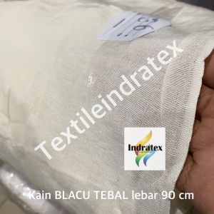 ( per 1 meter ) Kain BELACU BLACU TEBAL meteran lebar 90 cm warna putih beras bahan craft kerajinan tangan waxing bulu ketiak tirai gorden hordeng horden tas totebag goodie bag pouch dekorasi dekor mitela mitella p3k pembalut siku kantong celana