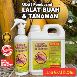 Spray PEMBASMI LALAT TANAMAN | LALAT BUAH | LALAT DAUN | 1 Liter Gratis 250Ml | Aman Untuk Tumbuhan | Ramah Lingkungan