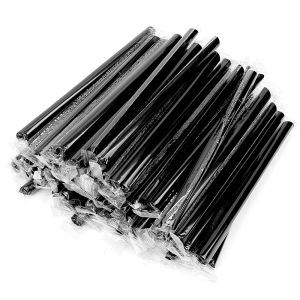 100pcs Colorful Large Drinking Straws Disposable Straws For Milk Tea Boba Milkshake Smoothie Slushie Juice Shop Bar Accessories