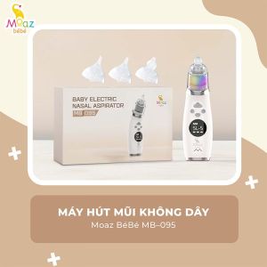 Moaz BéBé MB – 095 máy hút mũi có nhạc không dây bảo hành chính hãng 12 tháng