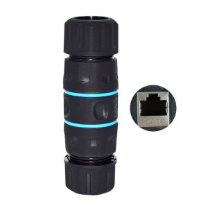 Rugged IP68 Waterproof RJ45 Shielded Ethernet Coupler Cat6 For Outdoor Devices Networking Connection