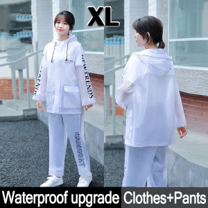 💧100% waterproof 0% soggy💧 Baju Hujan L/XL/XXL Baju Ujan Lelaki Motorcycle Raincoat Raincoat Set Motorcycle Bike Bicycle Outdoor Waterproof Jaket Hujan 雨衣 Women Men Thick Waterproof Raincoat