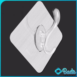 Baete Transparent Wall Hooks Hangers Self Adhesive Door Wall Hangers Kitchen Bathroom Organizer Holder