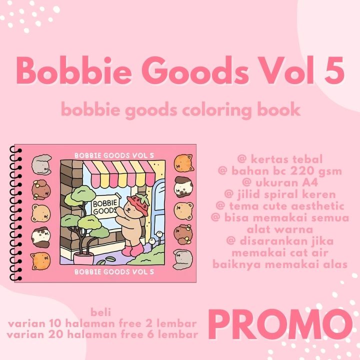 Bobbie Goods Vol 5 Bobbie Goods Coloring Book Buku Mewarnai Anak Remaja