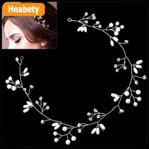 【2-3 days delivery】 Luxury Wedding Bridal Rhinestone Faux Pearl Headband Tiara Hair Headpiece