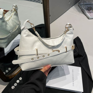 EchoBliss  กระเป๋าสะพายข้างสตรีสไตล์เรโทรใหม่ปี 2025 กระเป๋าแฟชั่นขนาดเล็กพร้อมซิปและรายละเอียดการเย็บลายที่หรูหรา