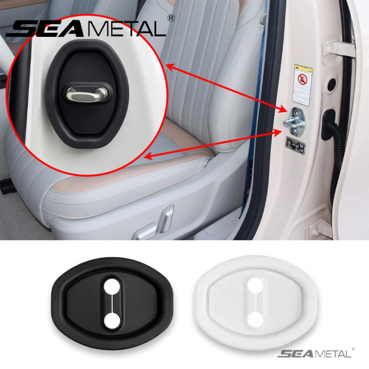 Seamital 4 cái khóa bảo vệ khoá cửa ô tô đệm giảm xóc câm đệm chống sốc ...