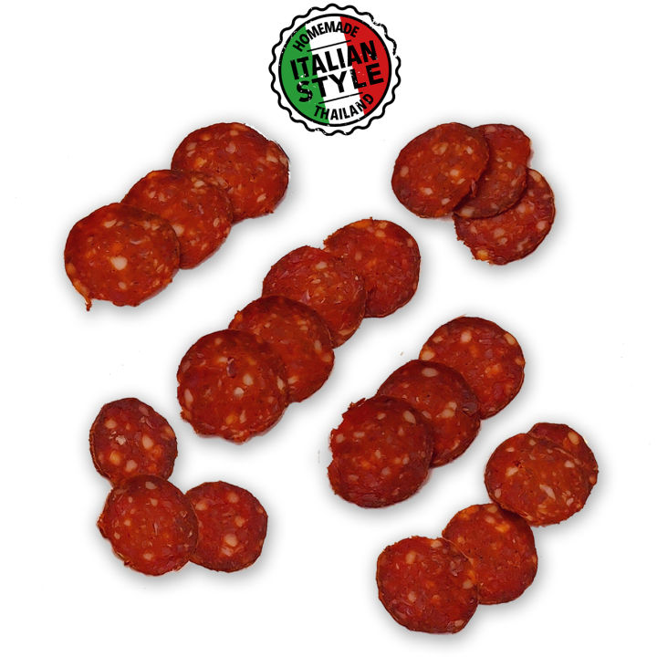 PEPPERONI Salami Homemade ซาลามี่ช่างฝีมือ Italianstyle cured