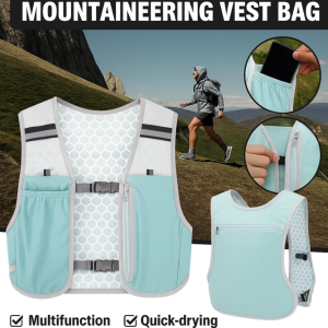 Running Phone Bag Outdoor Mountaineering Vest Bag Hydration Backpack Rucksack Bag Vest Portable Ultralight Hiking