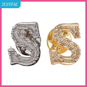 JCSYFAC 2Pcs New Kim Loại Ban Đầu A Để Z Pin 26 Tiếng Anh Thư Pins Trâm Cài Phù Hợp Với Áo Sơ Mi Huy Hiệu Ve Áo Pin Đồ Trang Sức Thời Trang Cho Nam Giới Và Phụ Nữ Phụ Kiện