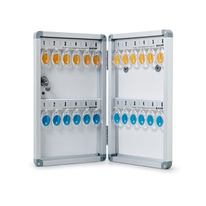Key Box with Lock 24 Keys Creative Wall Mount Key Safe Box with Hooks and Key Tag Labels