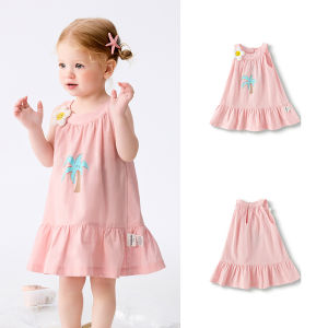 Balabala bé váy con gái trẻ em Đầm công chúa trẻ mới biết đi mùa hè 2025 Thoải mái thoáng khí thời trang ngọt ngào mới