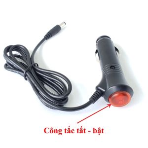 Đầu Tẩu Sạc 12V-24V Trên Ôtô Jack 5.5X2.1mm Có Công Tắc Nguồn Cho Các Thiết Bị Trên Oto (Loại Tốt)