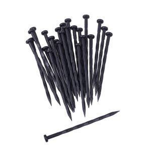 10pcs Black Plastic Grass-Proof Cloth Nails for Gardening and Horticulture Orcharding Ground Nails