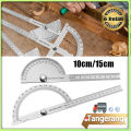 Penggaris Busur Derajat 180 Derajat Stainless Degree Protractor Penggaris Busur Alat Ukur Sudut. 
