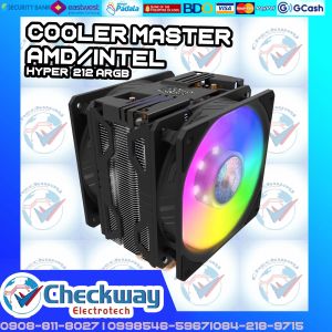 COOLER MASTER | HYPER 212 LED TURBO ARGB | COMPATIBLE WITH INTEL AND AMD | CHECKWAY ELECTROTECH