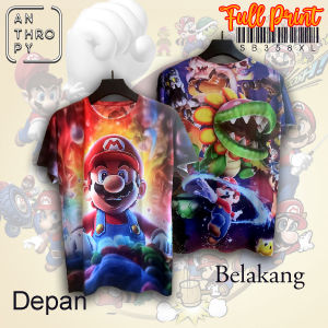 Kaos Distro Sablon Full Print SB358 Pria Oblong Baju Atasan Lengan Pendek Dewasa