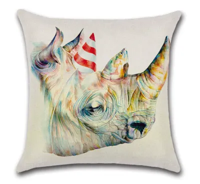 ปลอกหมอนอิง cushions ขนาด 45*45cm หมอนอิงรูปสัตวหมอนอิงพิงหลัง back cushions ปลอกหมอนอิง หมอนอิงโซฟา