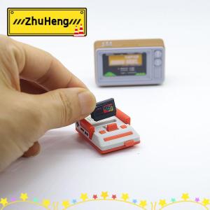 zhuheng 1 Piece 1 12 Dollhouse Simulation Miniature Nostalgic TV Game Console Model Living Room Scene Decoration Doll Accessories Toys