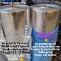 ( PER METER ) ALUMUNIUM FOIL BUBBLE 1 m x 1,2 m PEREDAM PANAS ATAP RUMAH double side Aluminium buble. 