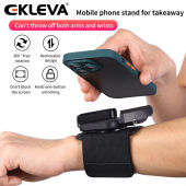 EKLEVA Wristband Phone Holder 360°Rotatable Universal Sports Wristband for Smartphone Running Armband for Hiking Biking Walking