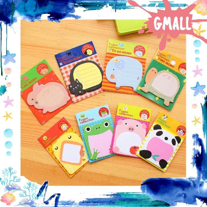 GIANTMALL Memo Sticky Notes Zoo Animal Buku Catatan Kecil Mini Book ...